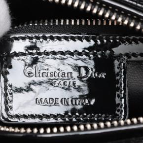 Dior Medium Black Patent Lady Dior 5