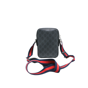 Gucci Black Coated Canvas GG Supreme Messenger Bag 3