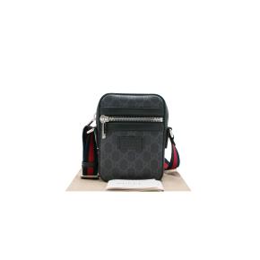 Gucci Black Coated Canvas GG Supreme Messenger Bag 8