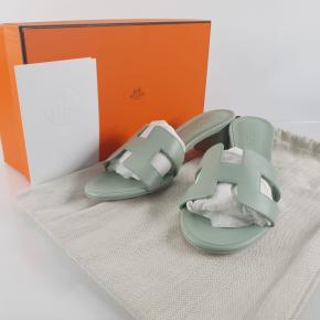 Hermes Light Green Oasis Sandals 6