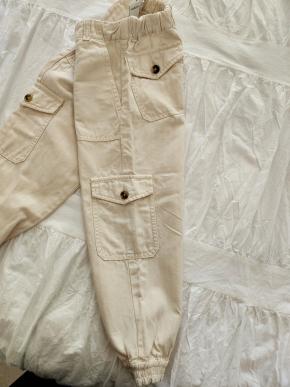 Brunello Cucinelli Boy's Beige Linen Cargo Pants 6YRS 2