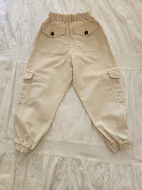 Brunello Cucinelli Boy's Beige Linen Cargo Pants 6YRS 4
