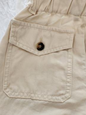 Brunello Cucinelli Boy's Beige Linen Cargo Pants 6YRS 7