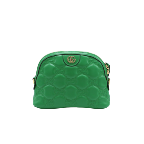 Gucci Green Leather Matelasse Bag 2