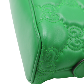 Gucci Green Leather Matelasse Bag 13