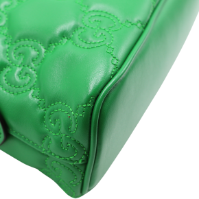 Gucci Green Leather Matelasse Bag 14