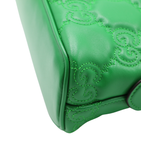Gucci Green Leather Matelasse Bag 17