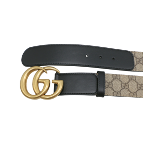 Gucci GG Leather And Coated Canvas Belt 4