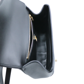 Gucci Medium Black Leather Equestrian Crossbody 9