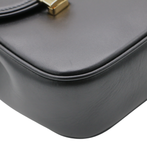 Gucci Medium Black Leather Equestrian Crossbody 12