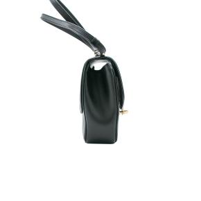 Gucci Medium Black Leather Equestrian Crossbody 16