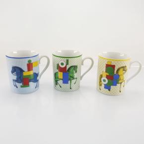 Hermes 3 Cavalier En Formes Mugs New In Box 6