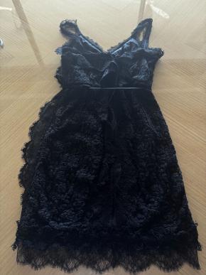 Lanvin Vintage Black Lace Cocktail Dress 3