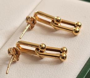 Bespoke Yellow Gold 'Hardwear' Earrings 10