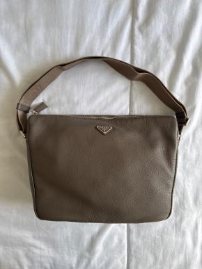 Prada Bambu Saffiano Leather Shoulder Bag -- Current Season 3