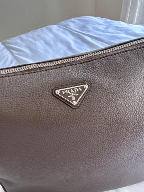 Prada Bambu Saffiano Leather Shoulder Bag -- Current Season 7