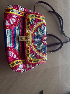 Dolce & Gabbana Sicilan Woven Shoulder Bag 2