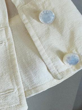 Chanel Cream Silk Button Front Blouse 6