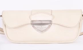 Louis Vuitton Cream Montaigne leather Eli Pochette 12