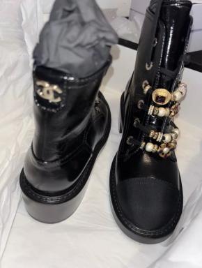 Chanel Metier D'Arts Combat Boots 16