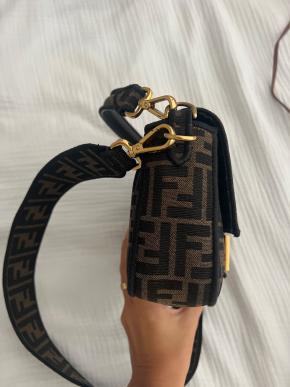 Fendi Large Canvas FF Baguette Bag 4