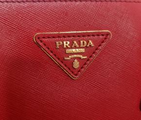Prada Red Saffiano Leather Galleria Bag 7