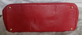 Prada Red Saffiano Leather Galleria Bag 9