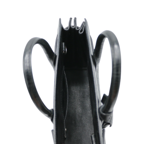 Saint Laurent Small Black Croc Embossed Sac De Jour Bag 19