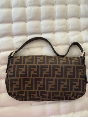 Fendi Vintage FF Canvas Baguette Bag 3