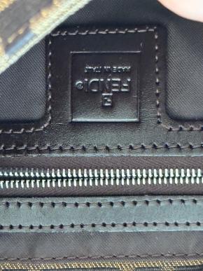 Fendi Vintage FF Canvas Baguette Bag 6