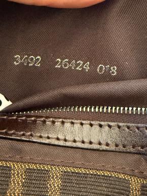 Fendi Vintage FF Canvas Baguette Bag 13