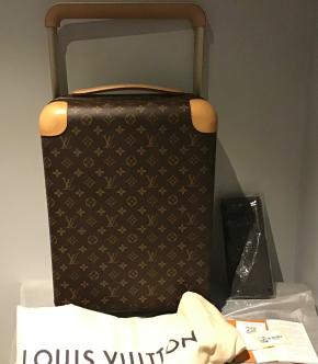 Louis Vuitton Coated Canvas/Leather Horizon 50 Cabin Trolley Luggage. 2