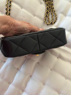 Chanel Black Lambskin ‘Pearl Crush’ Classic 4
