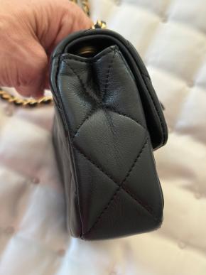 Chanel Black Lambskin ‘Pearl Crush’ Classic 3