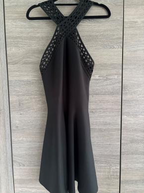 Alaia Black Laser-Cut Vienne Dress 2