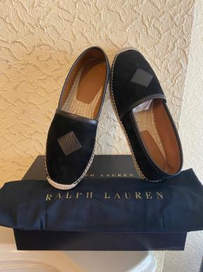Ralph Lauren Purple Label Suede/Leather Bosworth Espadrilles 7