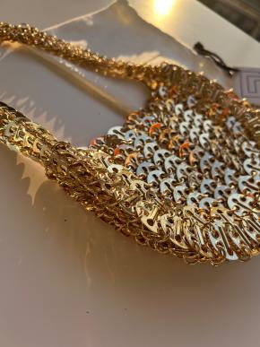 Paco Rabanne Gold Metal Chain Evening Bag 5