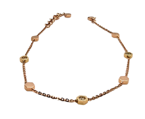 Bespoke Gold Hexagon Charm Diamond Set Bracelet 2