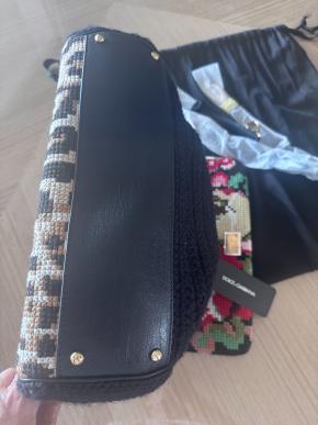 Dolce & Gabbana Embroidered/Leopard Print Miss Sicily Bag 5