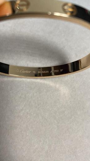 Cartier Yellow Gold Love Bracelet Size 16 5