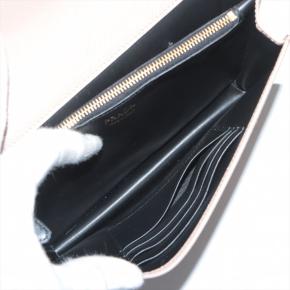 Prada Beige Saffiano Wallet On Chain 6