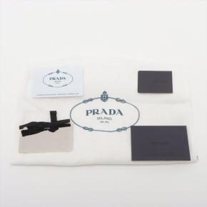 Prada Beige Saffiano Wallet On Chain 7