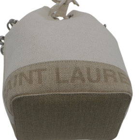 Saint Laurent Mini Canvas Rive Gauche Mini Bucket Bag 14
