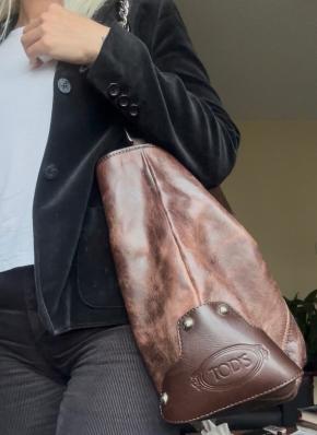 Tod's Large Brown Leather Tote Bag 2