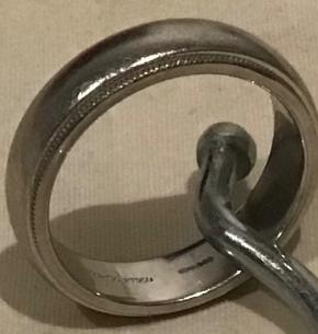 Tiffany Platinum 6mm Band Ring 18