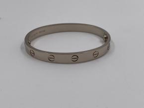 Cartier White Gold Love Bangle Size 16 2