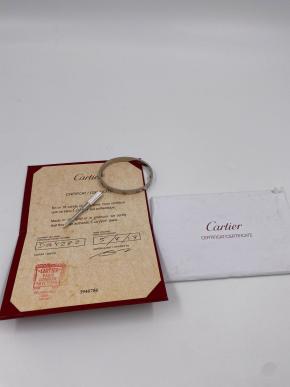 Cartier White Gold Love Bangle Size 16 4