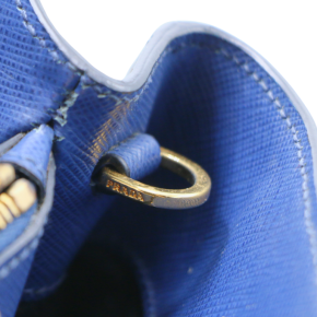 Prada Medium Blue Saffiano Lux Tote 19