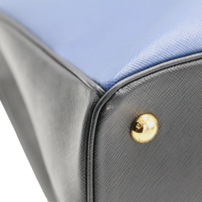 Prada Medium Blue Saffiano Lux Tote 14