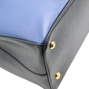 Prada Medium Blue Saffiano Lux Tote 15